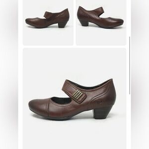 NEW Josef Seibel Shoes Womens Size 37 EU Brown Leather Mary Jane